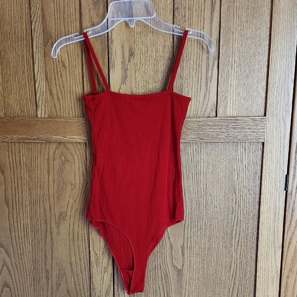 Brandy Melville Vibrant Red Bodysuit - Picture 3 of 4